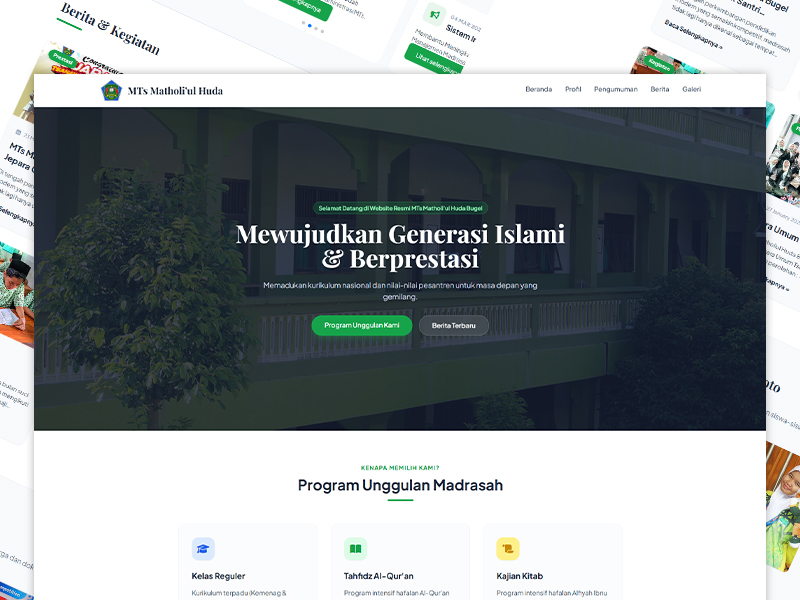 MTs Matholi`ul Huda - Website